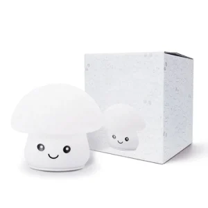 USB Rechargeable Soft Silicone Baby Light up Toys Indoor Child Sleeping Night Lights Mushroom Night Lamp for Desk Bedside Lamp