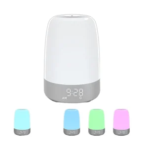 Modern Battery Operated Dimmable RGB LED Bedside Night Light with Touch Control for Children