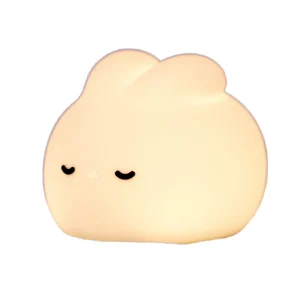 Modern Rechargeable Silicone LED Night Light Cute Rabbit Shape Animal Night Lamp for Kids Bedroom