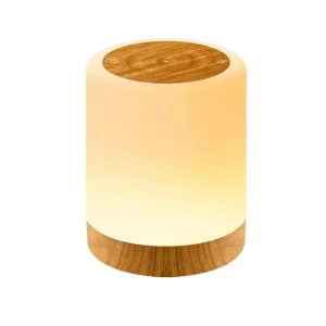 Creative Modern Plastic Charging Atmosphere Light Small Night Light Rainbow Desktop Color Ring New LED Touch Control Dimmable