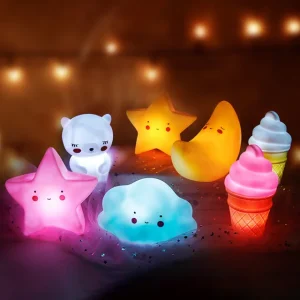 Baby Bedroom Lamp Cartoon Night Light LED Lighting Small USB Cute Animal Nightlight Kids for Kid Room